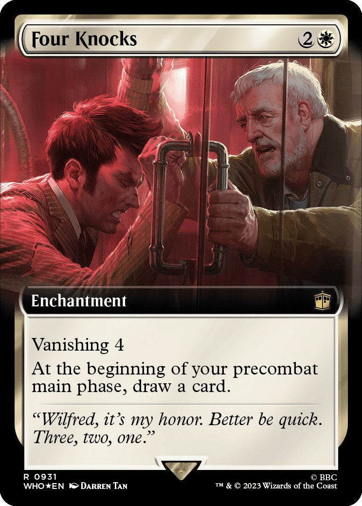 Four Knocks (Extended Art) (Surge Foil) [Doctor Who] | Gear Gaming Fayetteville