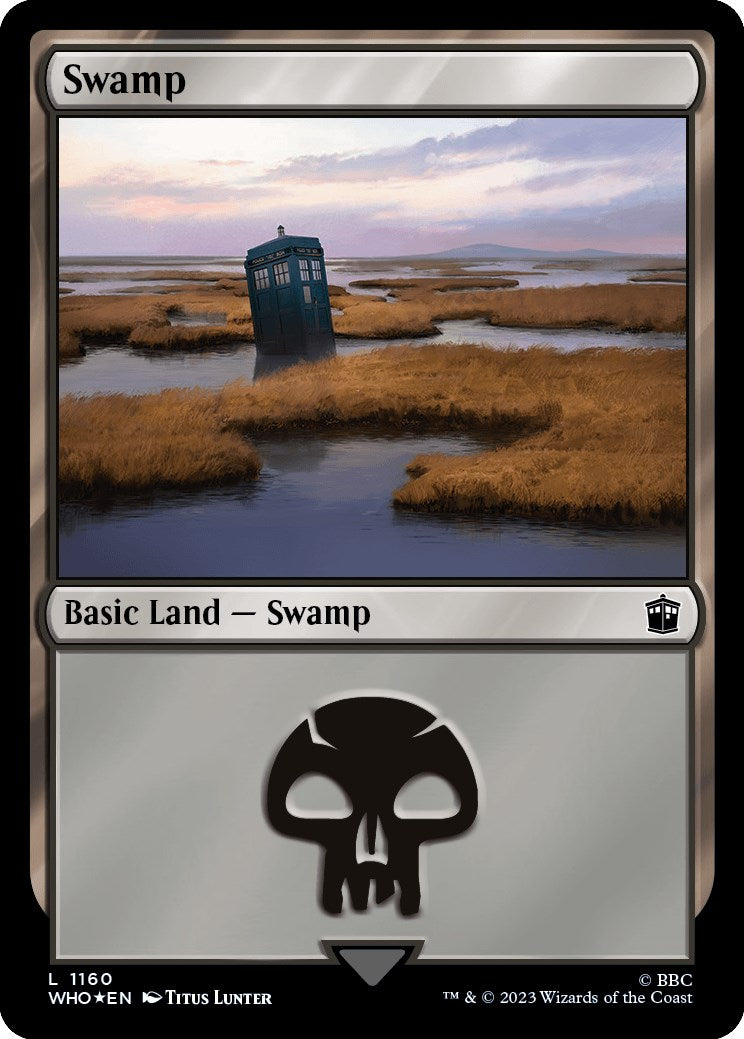 Swamp (1160) (Surge Foil) [Doctor Who] | Gear Gaming Fayetteville