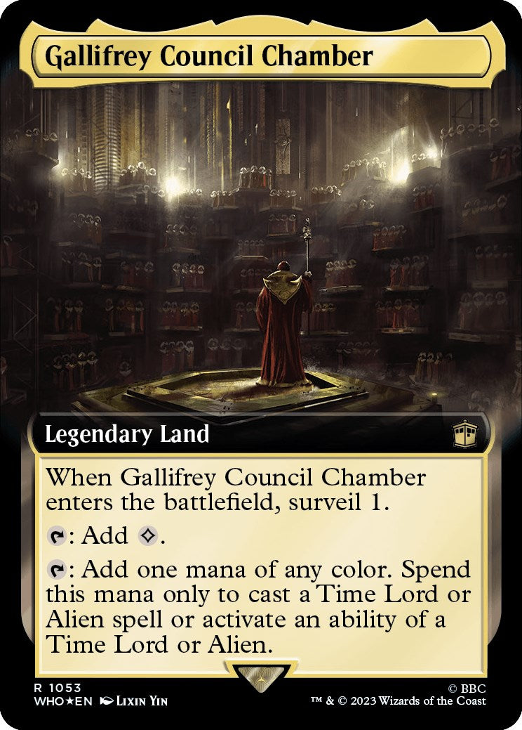 Gallifrey Council Chamber (Extended Art) (Surge Foil) [Doctor Who] | Gear Gaming Fayetteville