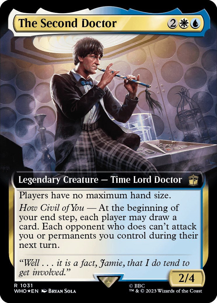 The Second Doctor (Extended Art) (Surge Foil) [Doctor Who] | Gear Gaming Fayetteville