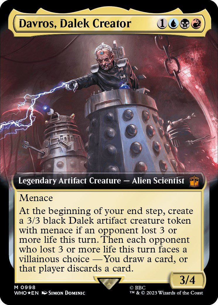 Davros, Dalek Creator (Extended Art) (Surge Foil) [Doctor Who] | Gear Gaming Fayetteville