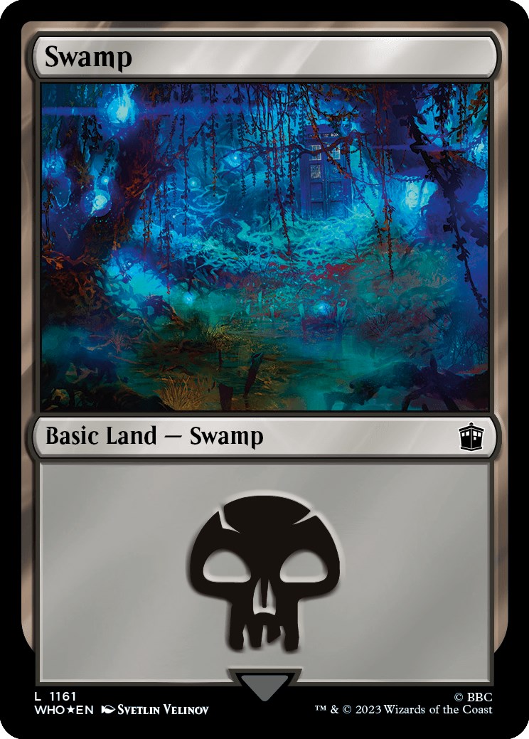 Swamp (1161) (Surge Foil) [Doctor Who] | Gear Gaming Fayetteville