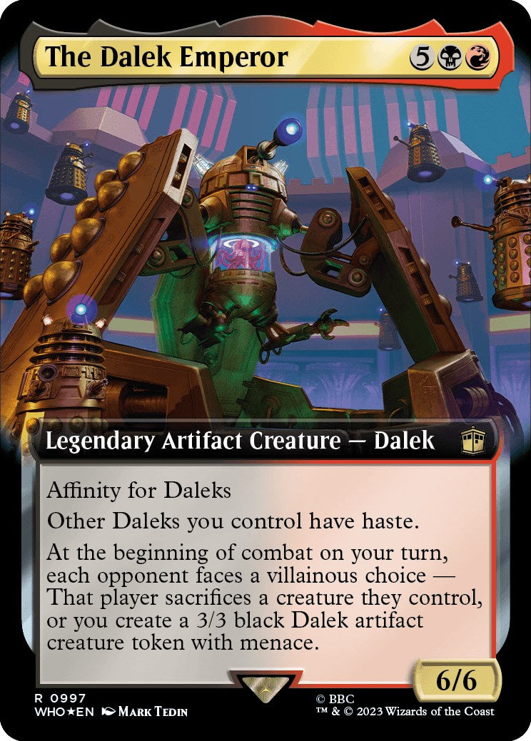 The Dalek Emperor (Extended Art) (Surge Foil) [Doctor Who] | Gear Gaming Fayetteville