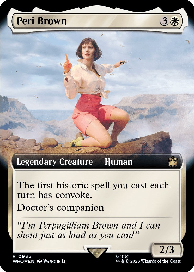 Peri Brown (Extended Art) (Surge Foil) [Doctor Who] | Gear Gaming Fayetteville