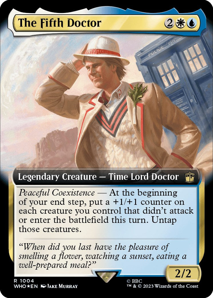 The Fifth Doctor (Extended Art) (Surge Foil) [Doctor Who] | Gear Gaming Fayetteville