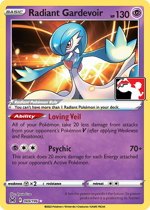Radiant Gardevoir (069/196) [Prize Pack Series Three] | Gear Gaming Fayetteville