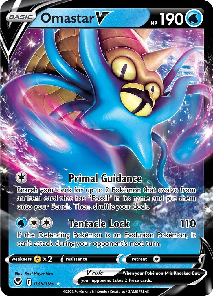 Omastar V (035/195) [Sword & Shield: Silver Tempest] | Gear Gaming Fayetteville