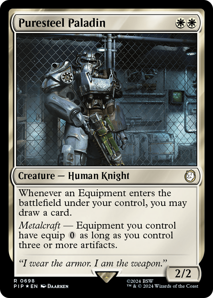 Puresteel Paladin (Surge Foil) [Fallout] | Gear Gaming Fayetteville