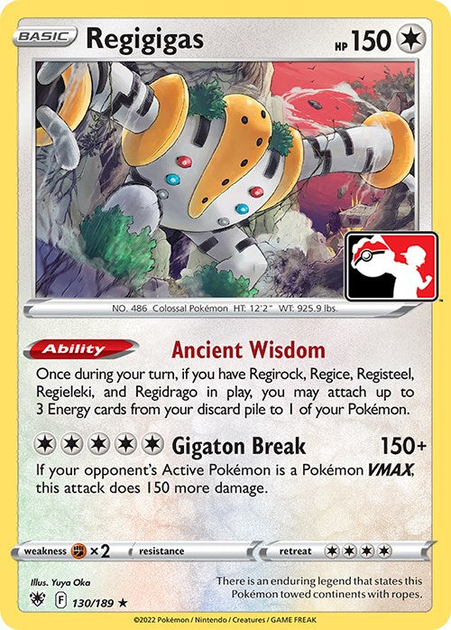Regigigas (130/189) [Prize Pack Series Three] | Gear Gaming Fayetteville