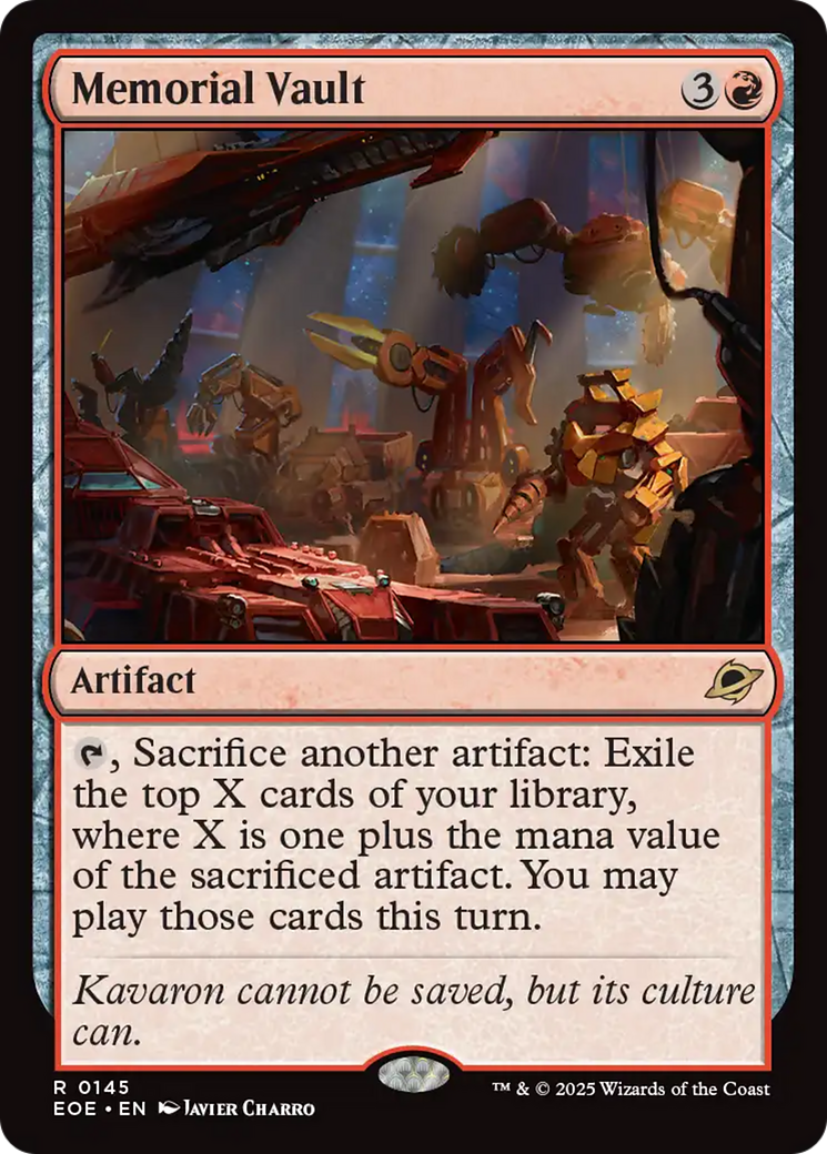 Memorial Vault [Edge of Eternities] | Gear Gaming Fayetteville