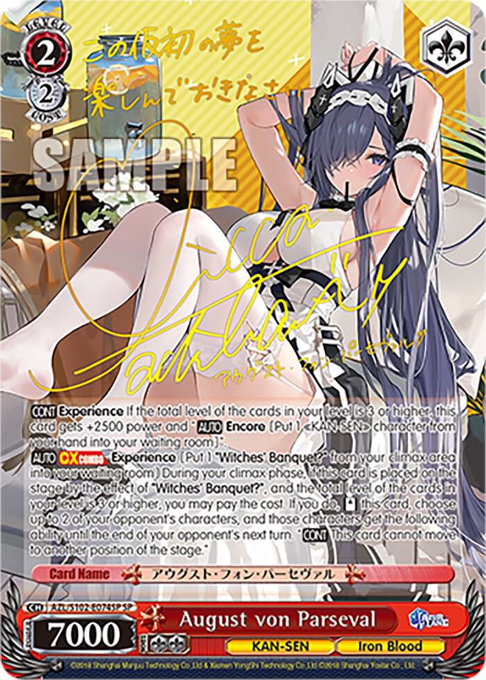 August von Parseval (SP) (Gold Signature) - [Azur Lane] | Gear Gaming Fayetteville