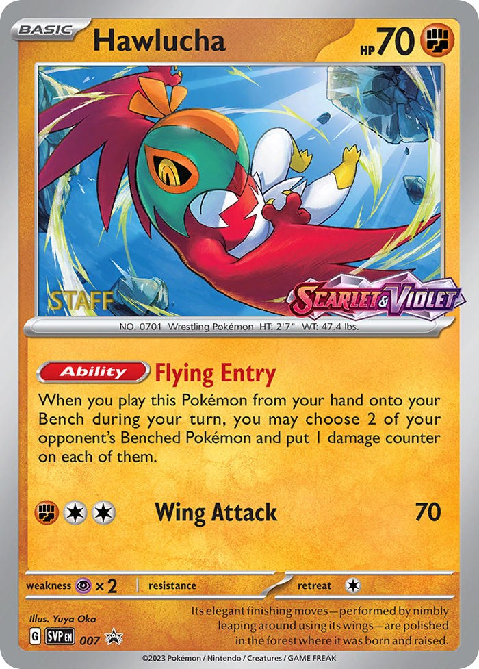Hawlucha (007) [Staff] [Scarlet & Violet 151] | Gear Gaming Fayetteville