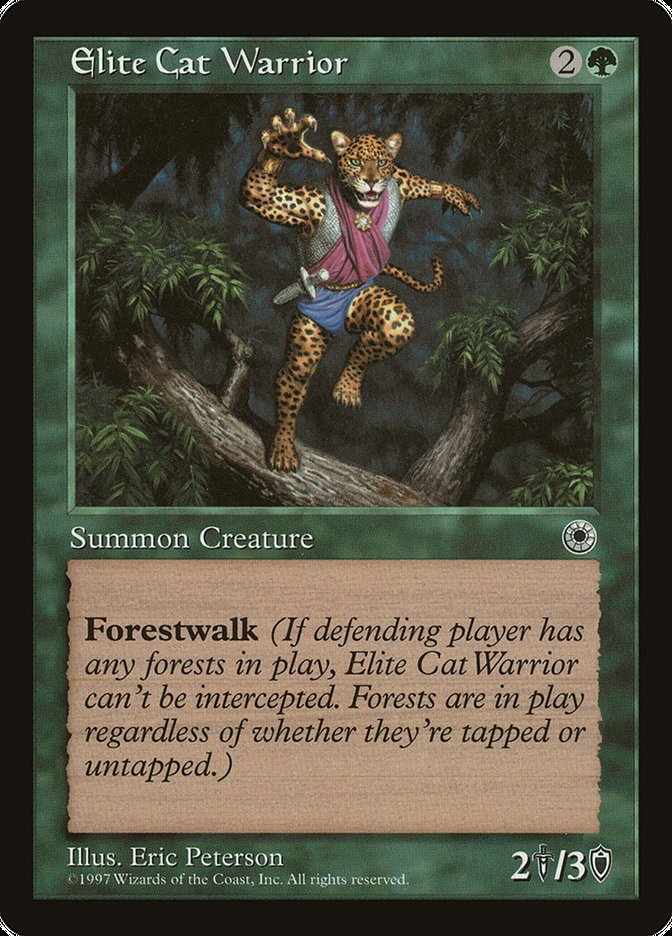 Elite Cat Warrior (No Flavor Text) [Portal] | Gear Gaming Fayetteville