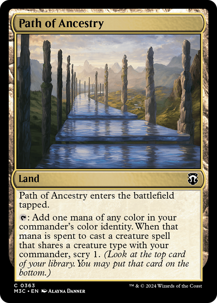 Path of Ancestry (Ripple Foil) [Modern Horizons 3 Commander] | Gear Gaming Fayetteville