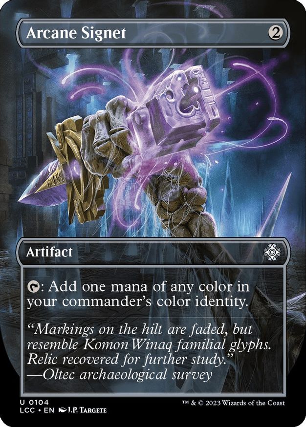 Arcane Signet (Borderless) [The Lost Caverns of Ixalan Commander] | Gear Gaming Fayetteville