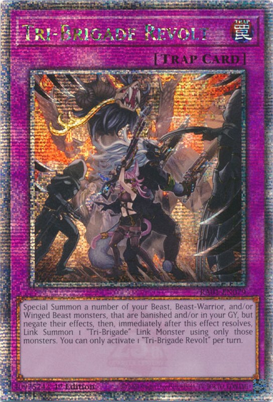 Tri-Brigade Revolt [RA01-EN079] Quarter Century Secret Rare | Gear Gaming Fayetteville