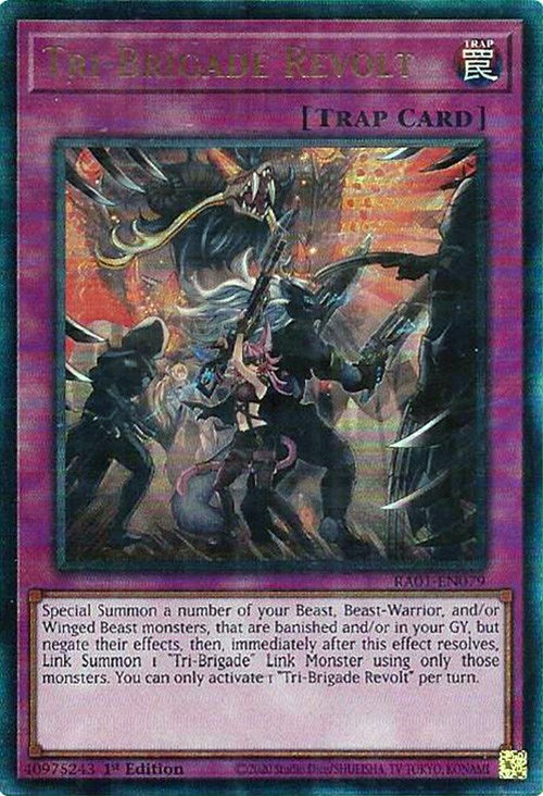 Tri-Brigade Revolt [RA01-EN079] Prismatic Ultimate Rare | Gear Gaming Fayetteville