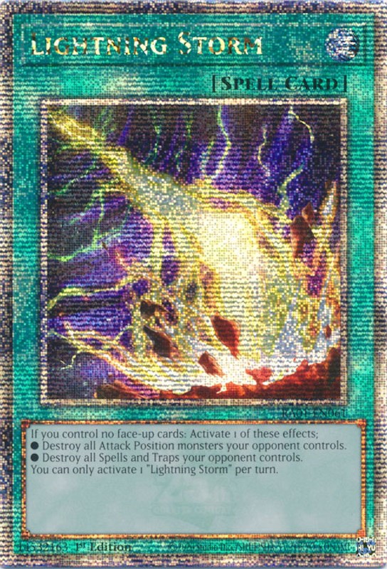 Lightning Storm [RA01-EN061] Quarter Century Secret Rare | Gear Gaming Fayetteville