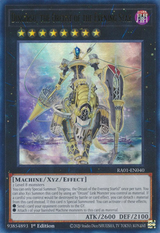 Dingirsu, the Orcust of the Evening Star [RA01-EN040] Ultra Rare | Gear Gaming Fayetteville
