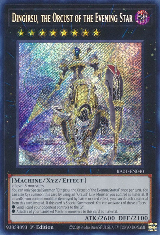 Dingirsu, the Orcust of the Evening Star [RA01-EN040] Secret Rare | Gear Gaming Fayetteville