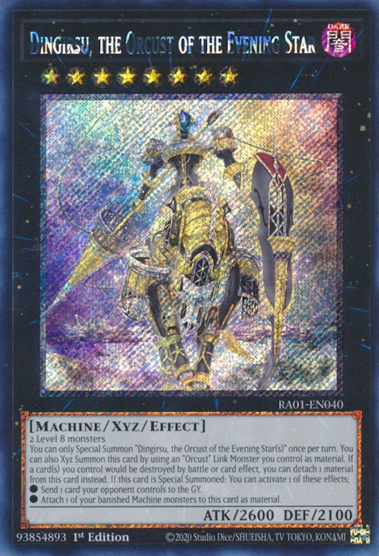 Dingirsu, the Orcust of the Evening Star [RA01-EN040] Platinum Secret Rare | Gear Gaming Fayetteville