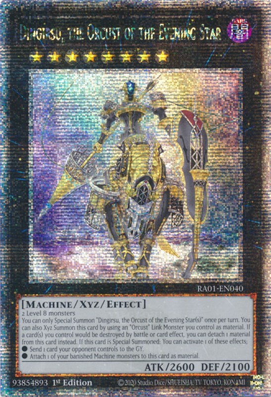 Dingirsu, the Orcust of the Evening Star [RA01-EN040] Quarter Century Secret Rare | Gear Gaming Fayetteville