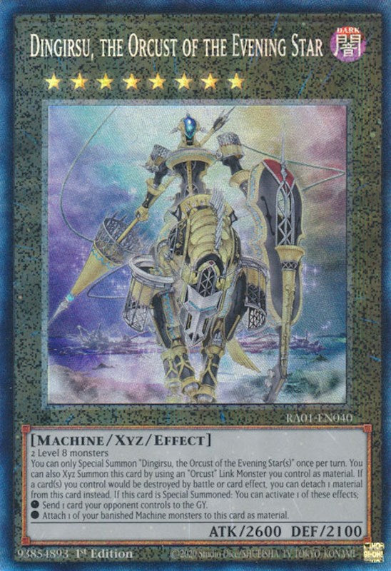 Dingirsu, the Orcust of the Evening Star [RA01-EN040] Prismatic Collector's Rare | Gear Gaming Fayetteville