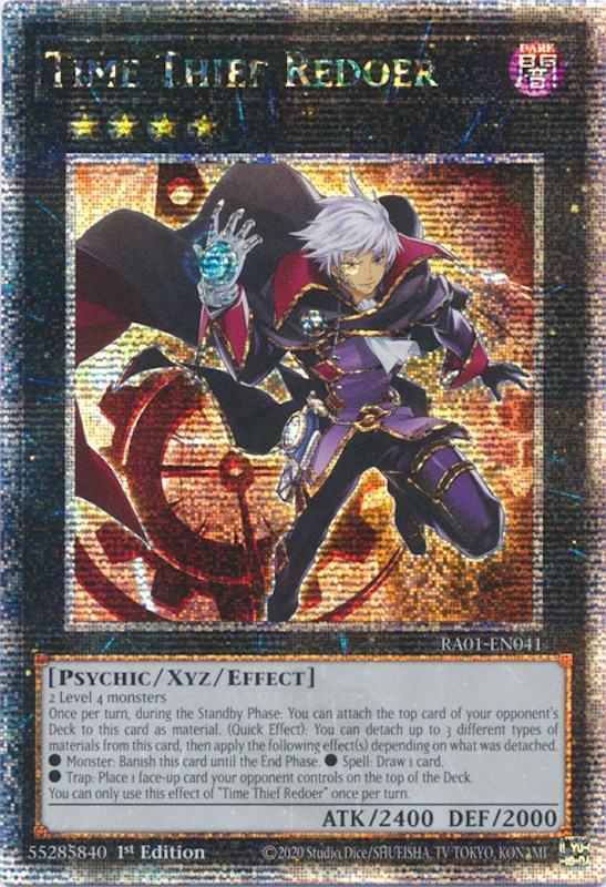 Time Thief Redoer [RA01-EN041] Quarter Century Secret Rare | Gear Gaming Fayetteville