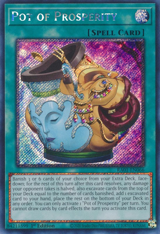 Pot of Prosperity [RA01-EN066] Platinum Secret Rare | Gear Gaming Fayetteville