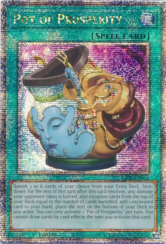 Pot of Prosperity [RA01-EN066] Quarter Century Secret Rare | Gear Gaming Fayetteville