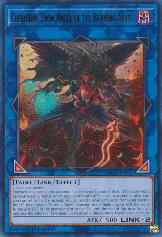 Cherubini, Ebon Angel of the Burning Abyss [RA01-EN042] Ultra Rare | Gear Gaming Fayetteville