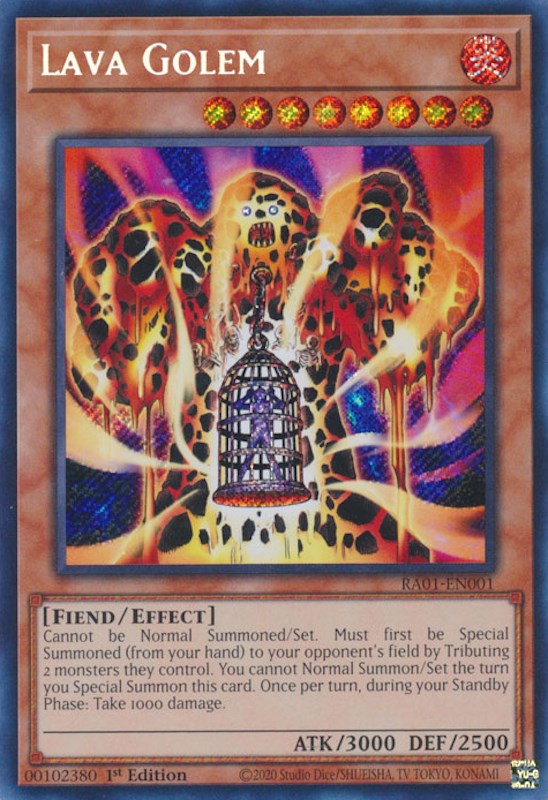 Lava Golem [RA01-EN001] Secret Rare | Gear Gaming Fayetteville