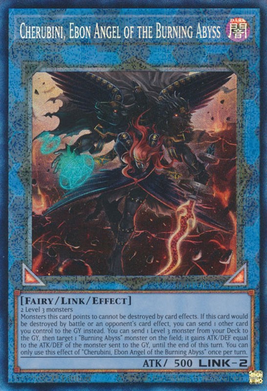 Cherubini, Ebon Angel of the Burning Abyss [RA01-EN042] Prismatic Collector's Rare | Gear Gaming Fayetteville