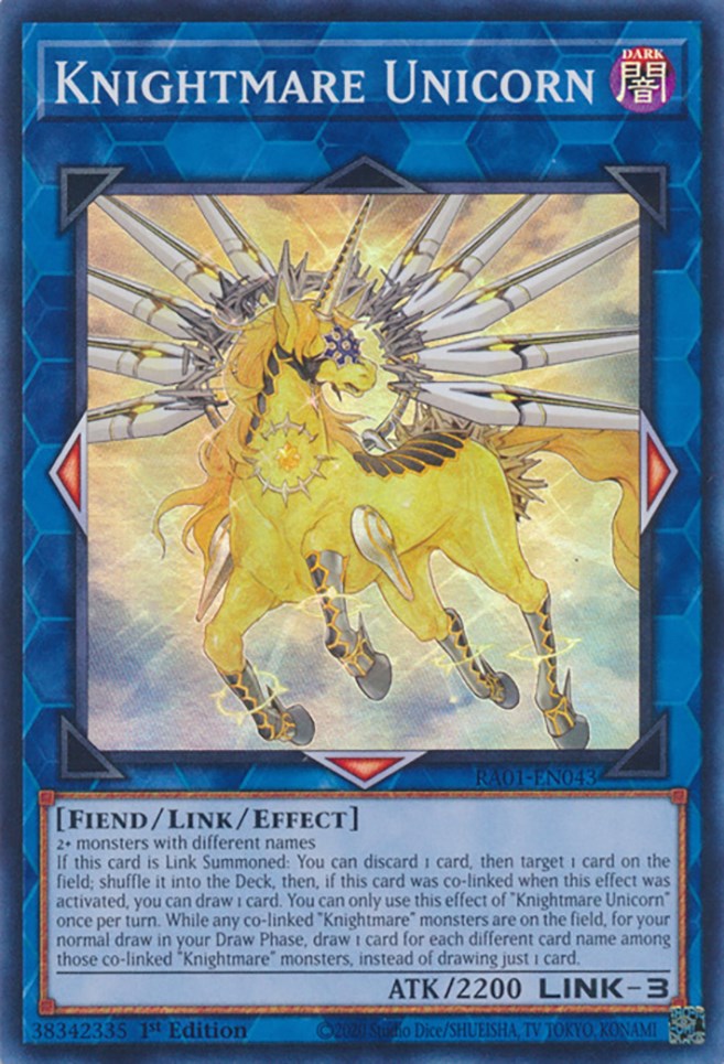 Knightmare Unicorn [RA01-EN043] Super Rare | Gear Gaming Fayetteville