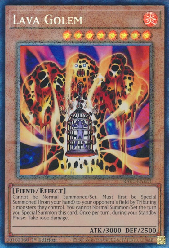 Lava Golem [RA01-EN001] Prismatic Collector's Rare | Gear Gaming Fayetteville