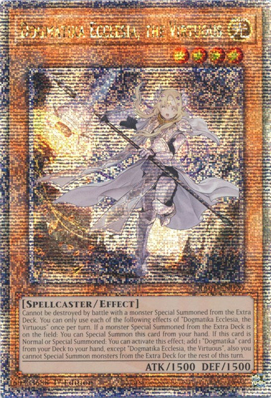 Dogmatika Ecclesia, the Virtuous [RA01-EN020] Quarter Century Secret Rare | Gear Gaming Fayetteville