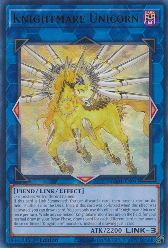 Knightmare Unicorn [RA01-EN043] Ultra Rare | Gear Gaming Fayetteville