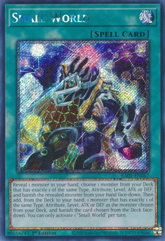 Small World [RA01-EN067] Platinum Secret Rare | Gear Gaming Fayetteville