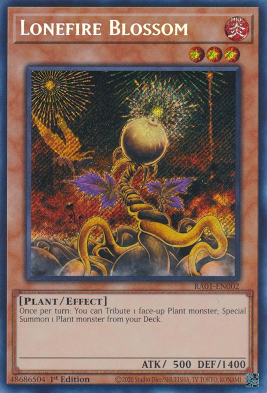 Lonefire Blossom [RA01-EN002] Secret Rare | Gear Gaming Fayetteville