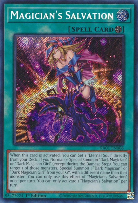 Magician's Salvation [RA01-EN068] Secret Rare | Gear Gaming Fayetteville