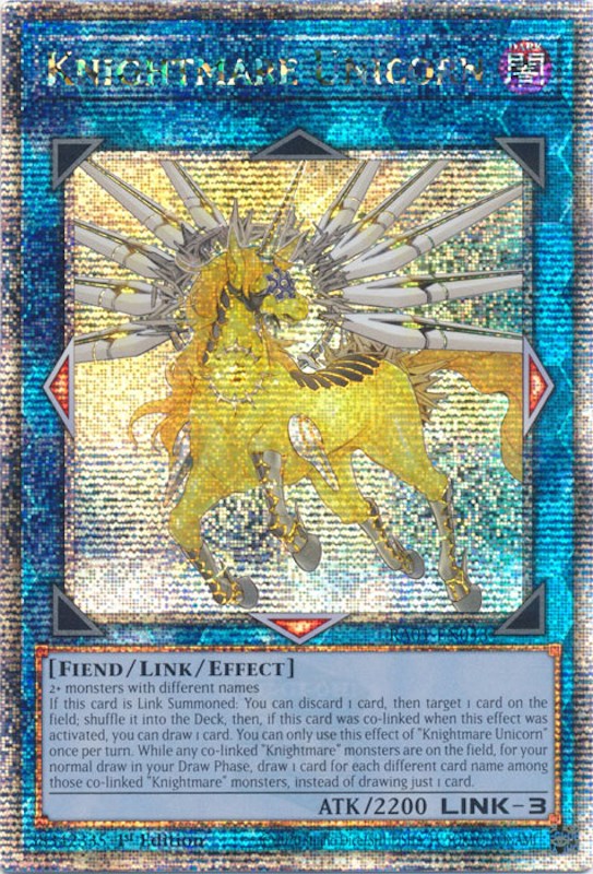 Knightmare Unicorn [RA01-EN043] Quarter Century Secret Rare | Gear Gaming Fayetteville