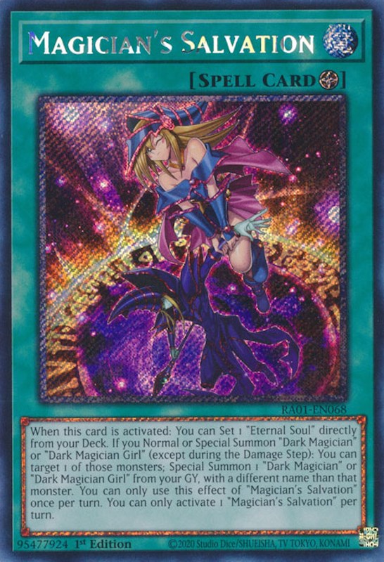 Magician's Salvation [RA01-EN068] Platinum Secret Rare | Gear Gaming Fayetteville