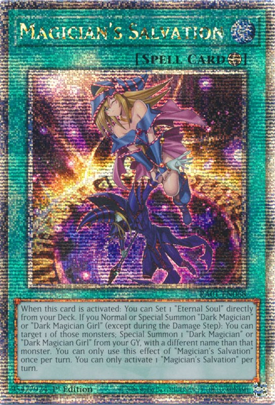 Magician's Salvation [RA01-EN068] Quarter Century Secret Rare | Gear Gaming Fayetteville