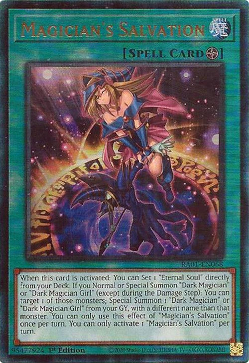 Magician's Salvation [RA01-EN068] Prismatic Ultimate Rare | Gear Gaming Fayetteville