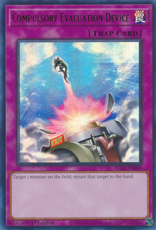 Compulsory Evacuation Device [RA01-EN069] Ultra Rare | Gear Gaming Fayetteville