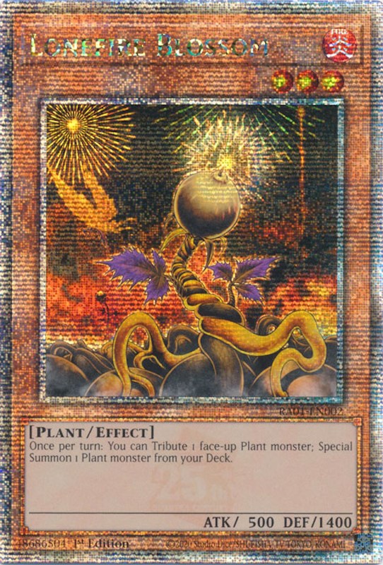 Lonefire Blossom [RA01-EN002] Quarter Century Secret Rare | Gear Gaming Fayetteville