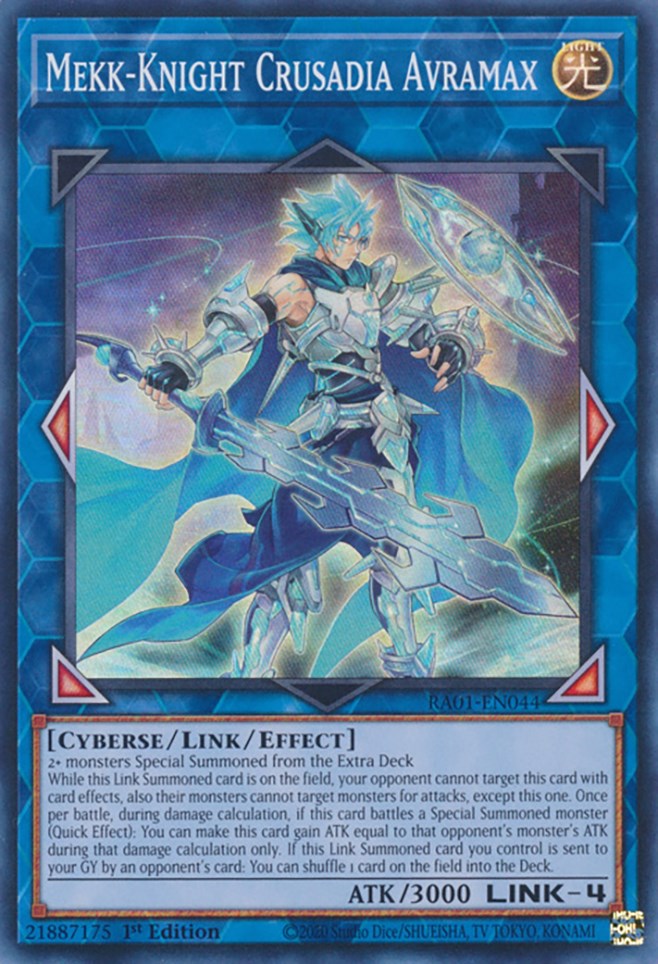 Mekk-Knight Crusadia Avramax [RA01-EN044] Super Rare | Gear Gaming Fayetteville