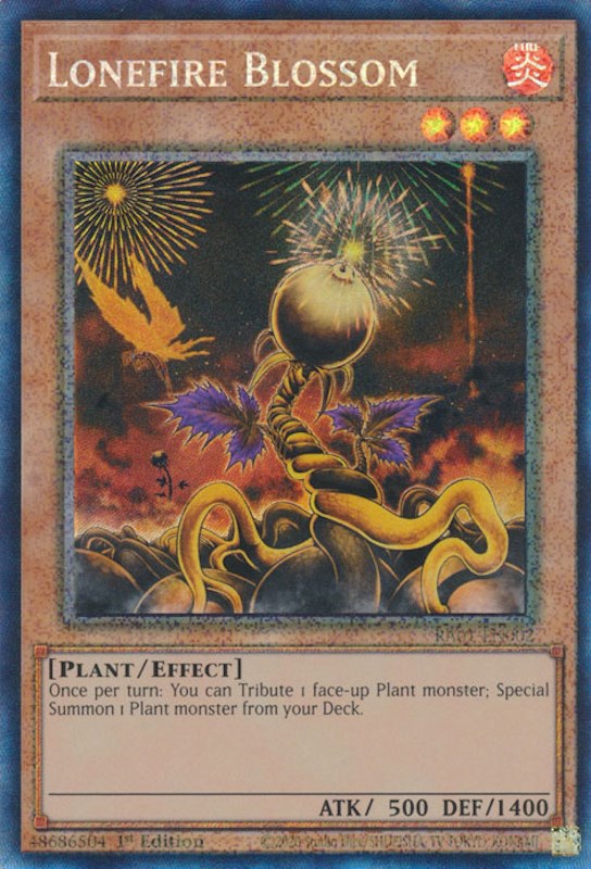 Lonefire Blossom [RA01-EN002] Prismatic Collector's Rare | Gear Gaming Fayetteville