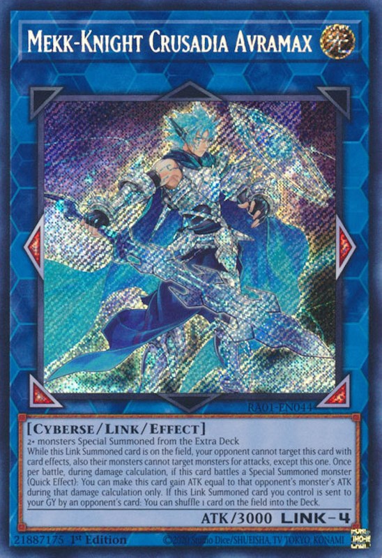 Mekk-Knight Crusadia Avramax [RA01-EN044] Secret Rare | Gear Gaming Fayetteville