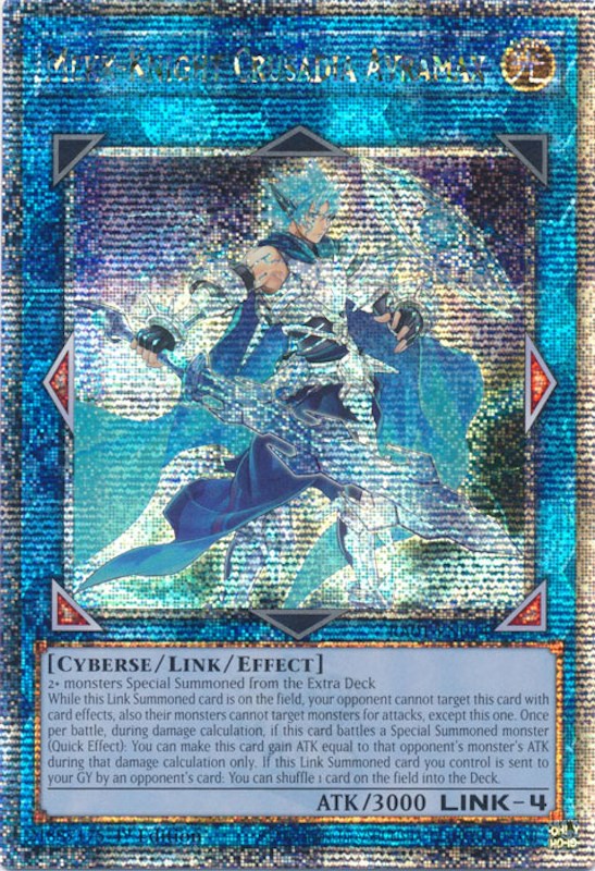 Mekk-Knight Crusadia Avramax [RA01-EN044] Quarter Century Secret Rare | Gear Gaming Fayetteville